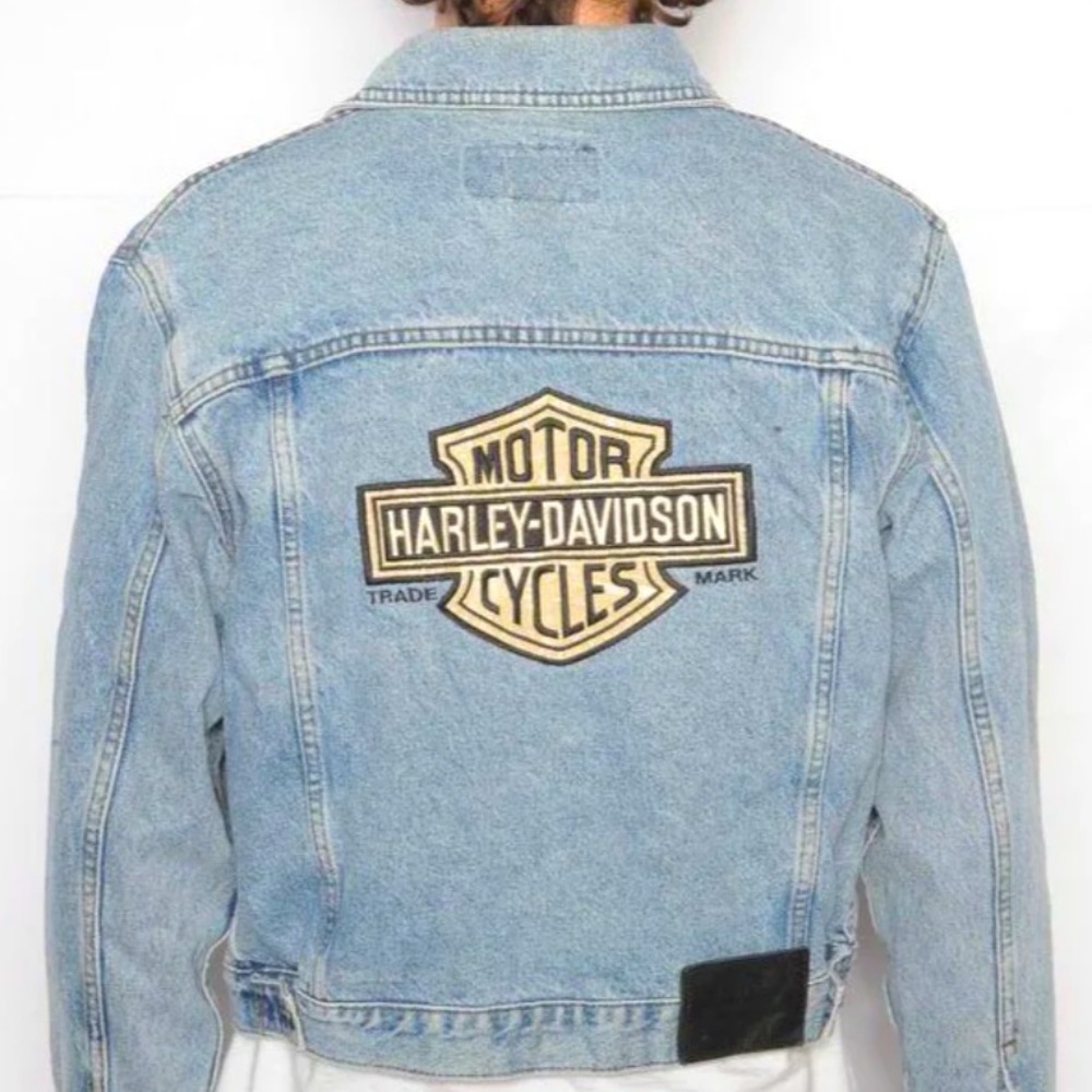 Vintage Harley Davidson jean jacket